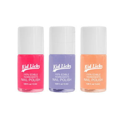 Rainbow Sherbet Party Pack - 3 Edible Ingredient Nail Polish Colors